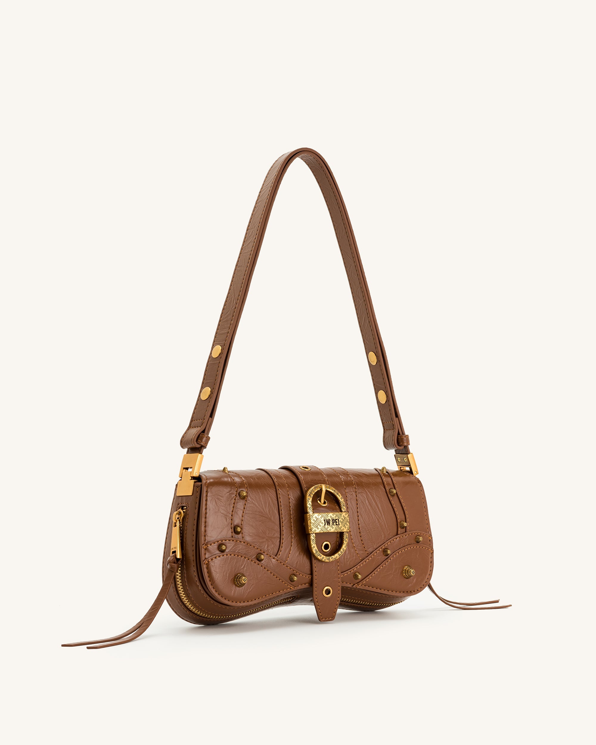 Jw Pei Joy Crushed Shoulder Bag Brown