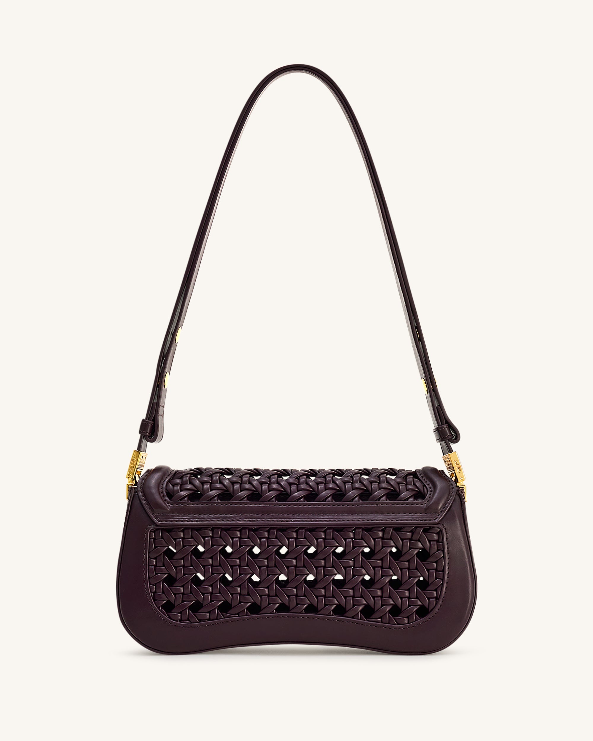 Jw Pei Joy Woven Shoulder Bag Dark Red