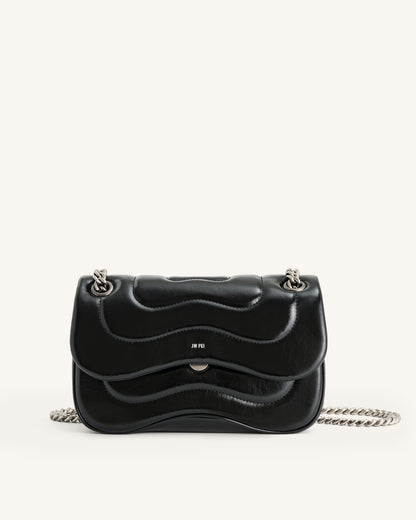 Jw Pei Tina Quilted Chain Crossbody Black