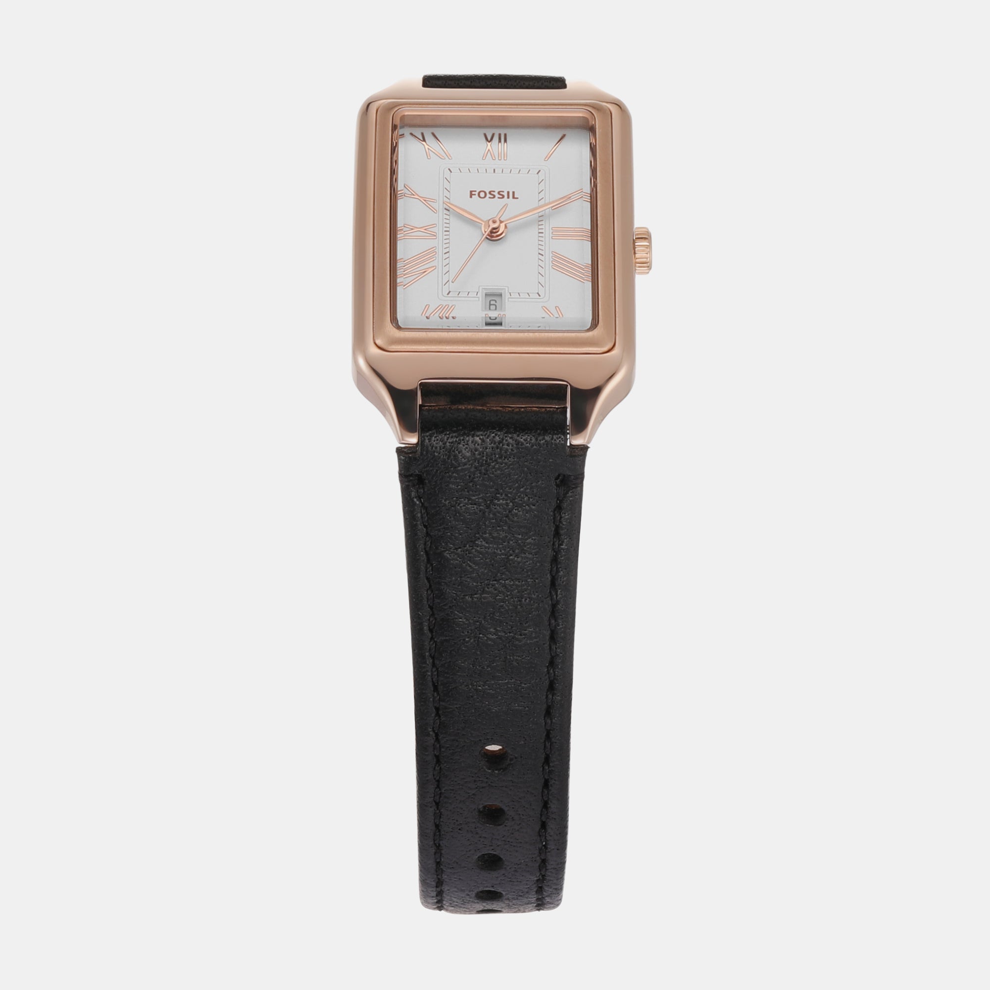 Fossil Raquel Women Quartz White Dial Analog Leather Watch Es5310