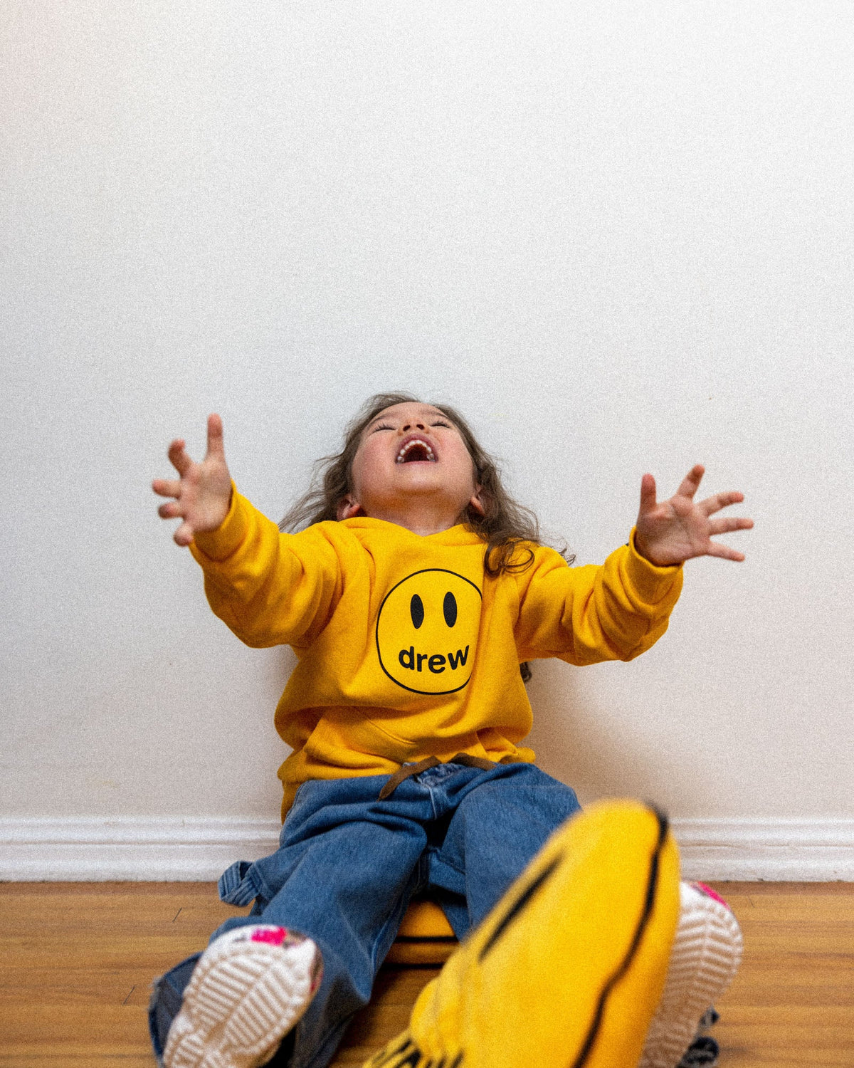 Mini Drew House Mascot Hoodie Golden Yellow