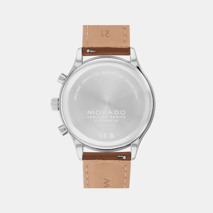 Movado Heritage Calendoplan Men Quartz Blue Dial Chronograph Stainless Steel Watch 3650161