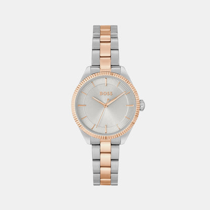 Boss Sage Women Quartz Silver Dial Analog Stainless Steel Watch 1502727