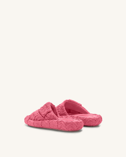 Jw Pei Lilah Woven Platform Sandal Rose Red