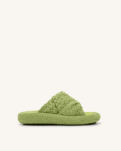 Jw Pei Lilah Woven Platform Sandal Lime Green