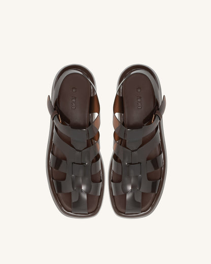 Jw Pei Piper Platform Sandal Coffee