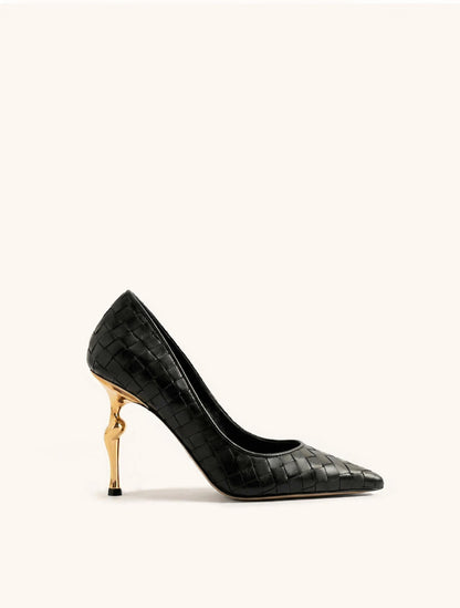 Jw Pei Hazel Woven Heels Black
