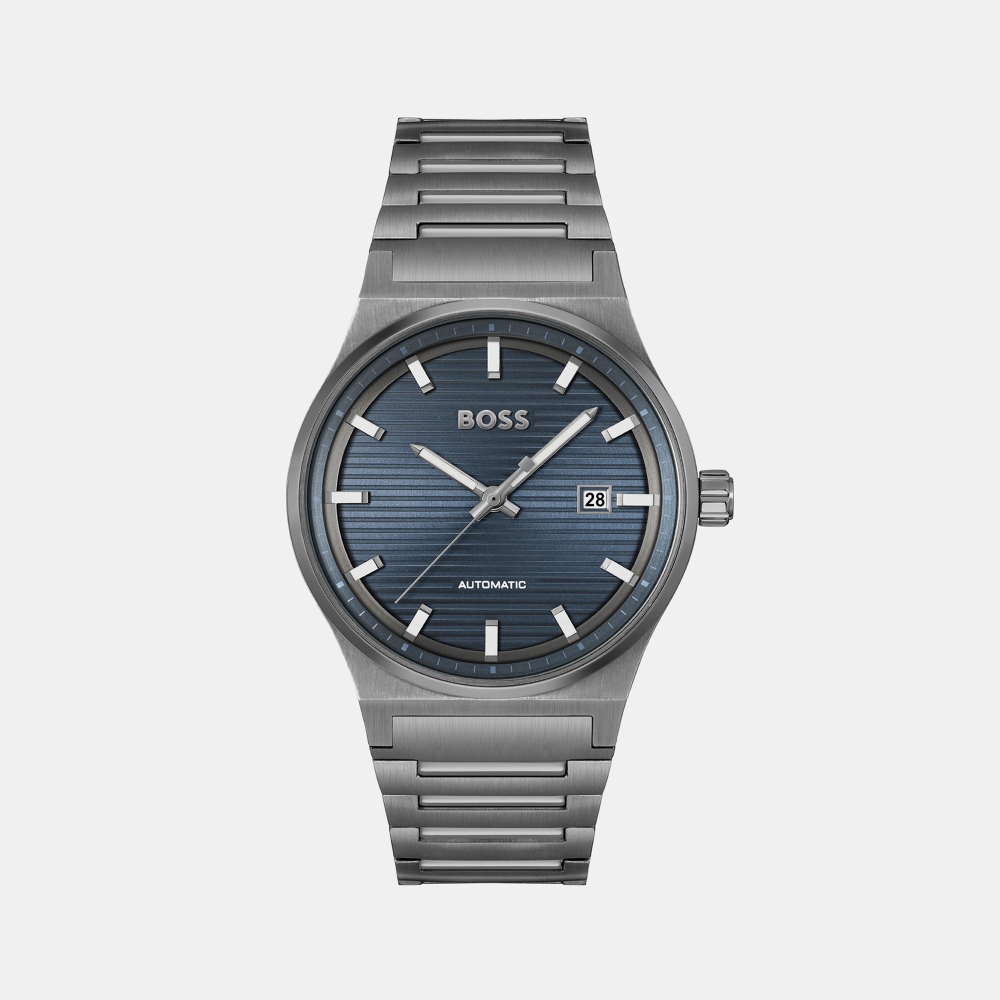 Boss Candor Men Automatic Blue Dial Analog Stainless Steel Watch 1514119