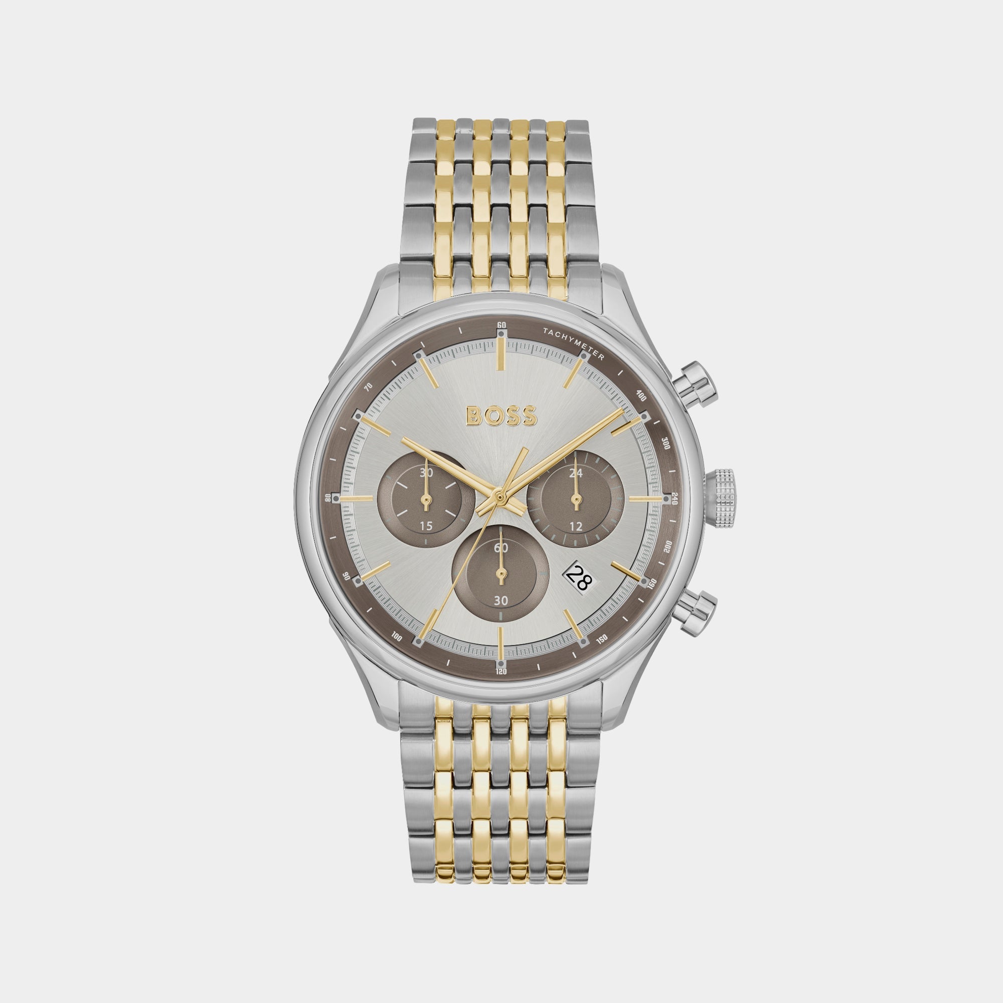 Boss Gregor Men Quartz Grey Dial Chronograph Stainless Steel Watch 1514053