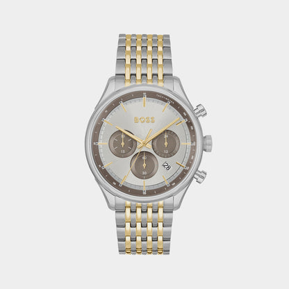 Boss Gregor Men Quartz Grey Dial Chronograph Stainless Steel Watch 1514053