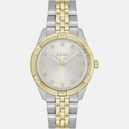 Boss Rhea Women Quartz Silver Dial Analog Stainless Steel Watch 1502700