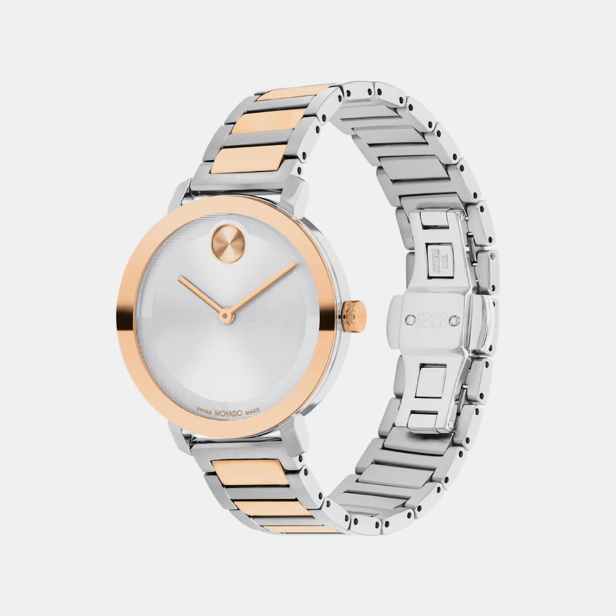 Movado Bold Evolution Women Quartz Silver Dial Analog Stainless Steel Watch 3601141