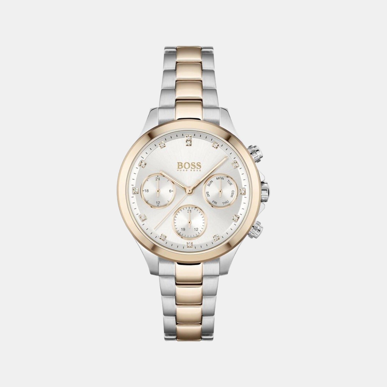Boss Hera Women Quartz Silver Dial Chronograph Stainless Steel Watch 1502564