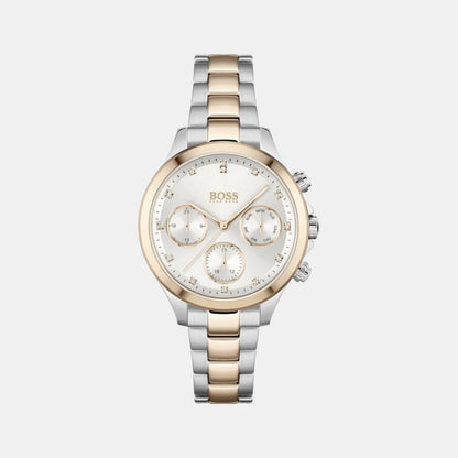 Boss Hera Women Quartz Silver Dial Chronograph Stainless Steel Watch 1502564
