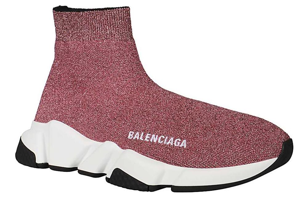 Balenciaga Speed Lurex Knit Metallic Pink (Women's)