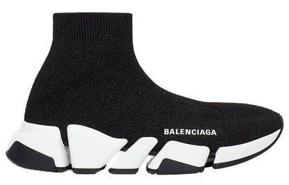 Balenciaga Speed 2.0 Black White Shiny (Women's)