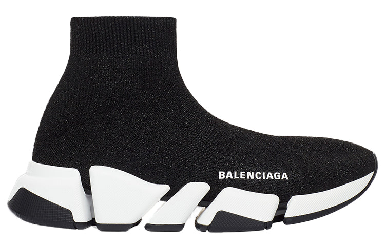 Balenciaga Speed 2.0 Black White Shiny (Women's)