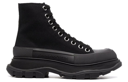 Alexander McQueen Tread Slick Lace Up Boot Black (Women's)
