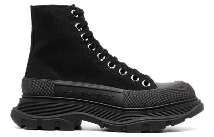 Alexander McQueen Tread Slick Lace Up Boot Black (Women's)