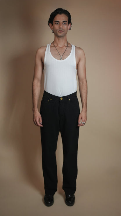 CLASSIC BLACK DENIM MEN'S JEANS