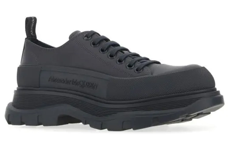Alexander McQueen Tread Slick Low Lace Up Leather Grey