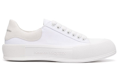 Alexander McQueen Deck Skate Plimsoll Lace-Up White (Women's)