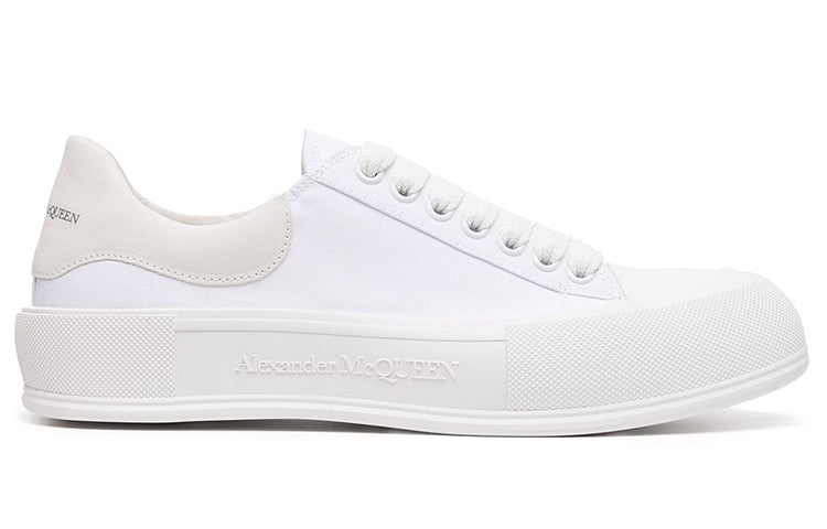 Alexander McQueen Deck Skate Plimsoll Lace-Up White (Women's)