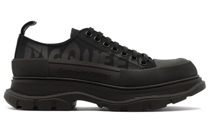 Alexander McQueen Tread Slick Low Lace Up Black
