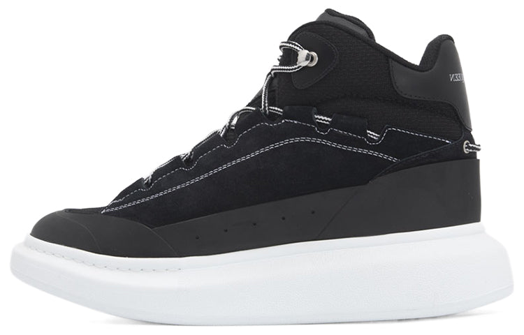 Alexander McQueen High Top Skate Sneaker Black White