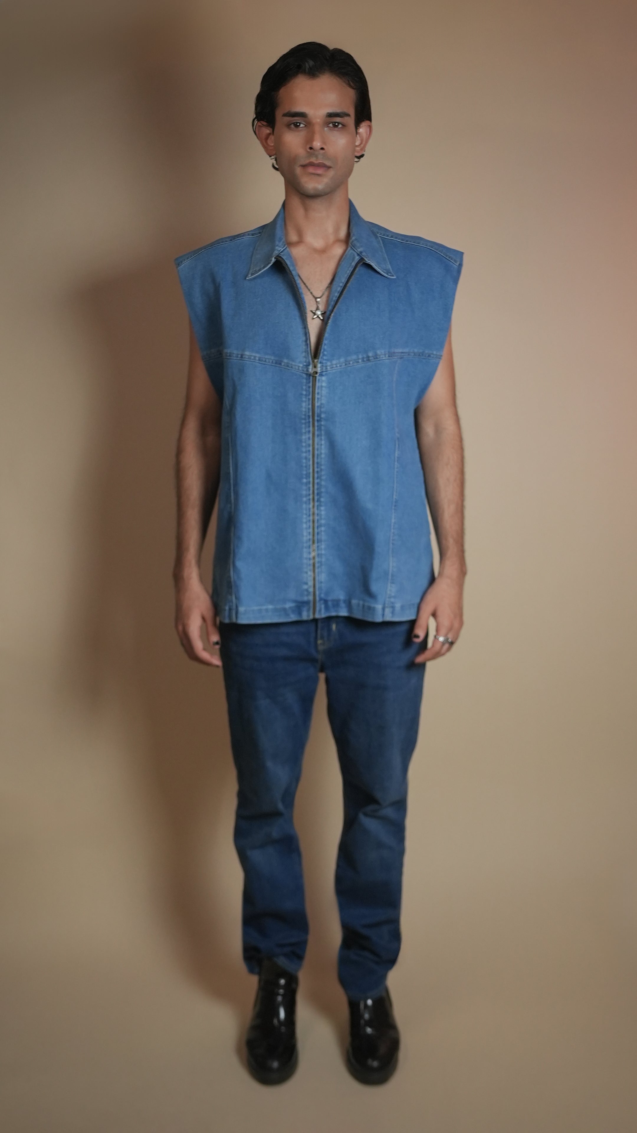 PADDED DENIM MEN'S JACKET