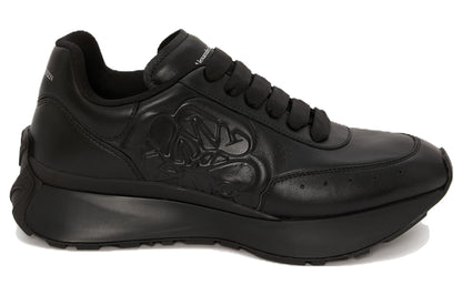 Alexander McQueen Sprint Runner Black Sealed Logo