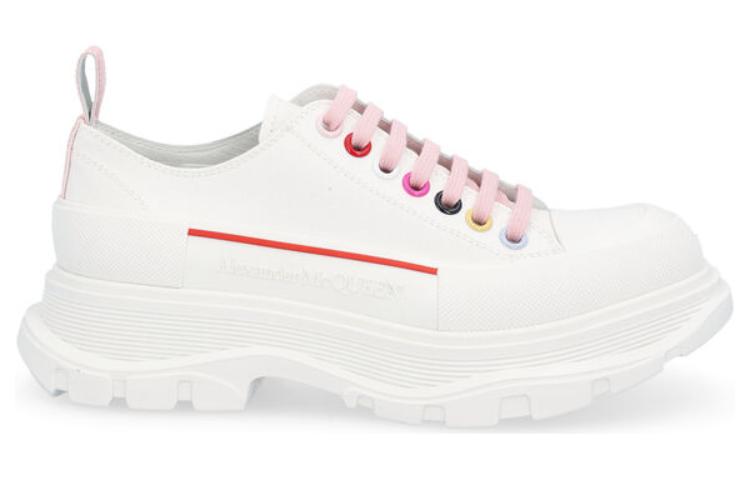 Alexander McQueen Tread Slick Low Lace Up White Multi (Women's)