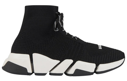 Balenciaga Speed 2.0 Lace Up Black White (Women's)