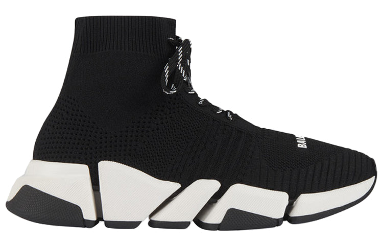 Balenciaga Speed 2.0 Lace Up Black White (Women's)