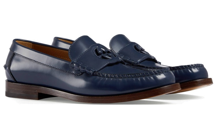 Gucci Interlocking G Loafers Blue