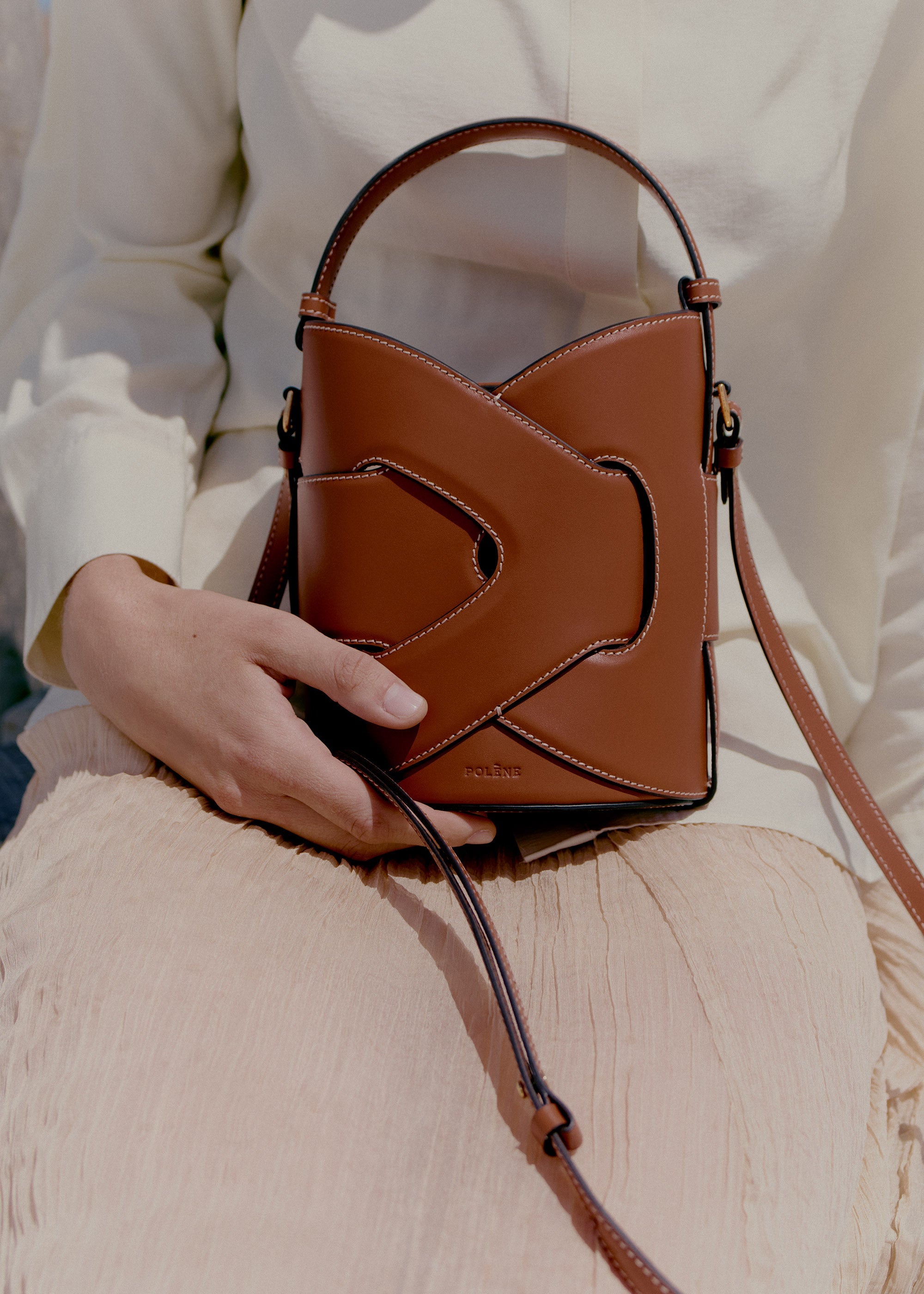 Polene Nodde Seau Cognac