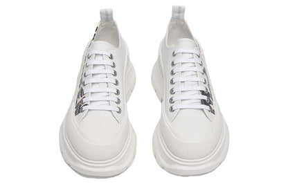 Alexander McQueen Tread Slick Low Lace Up White Grafitti