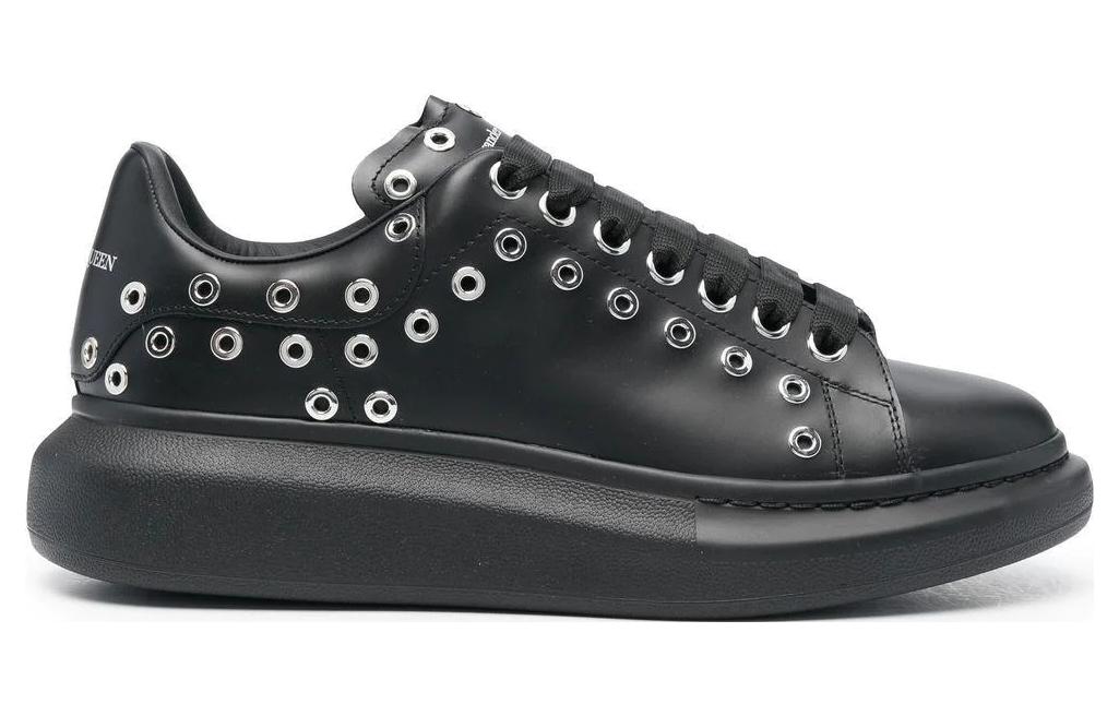 Alexander McQueen Oversized Black Silver Eyelets