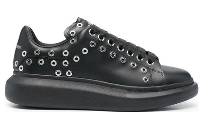 Alexander McQueen Oversized Black Silver Eyelets