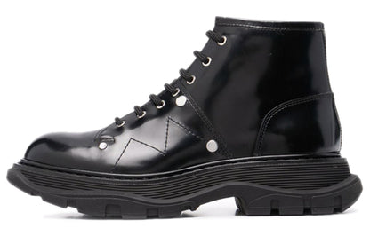 Alexander Mcqueen Leather Ankle Boot Black (Women's)