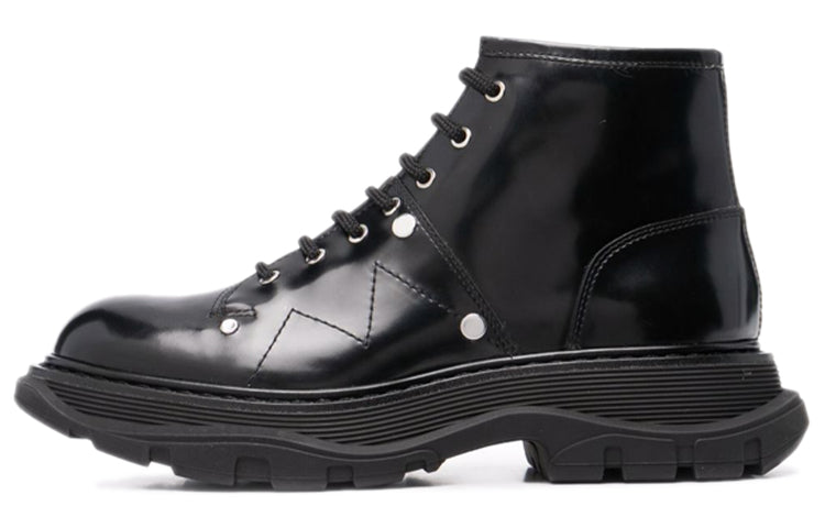 Alexander Mcqueen Leather Ankle Boot Black (Women's)