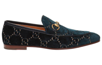 Gucci Jordaan GG Loafer Blue Velvet