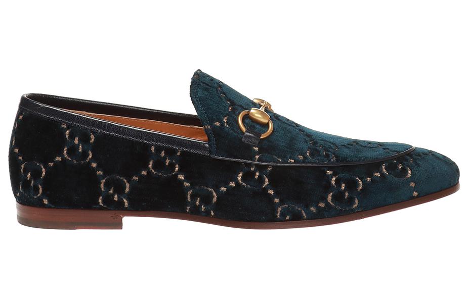 Gucci Jordaan GG Loafer Blue Velvet