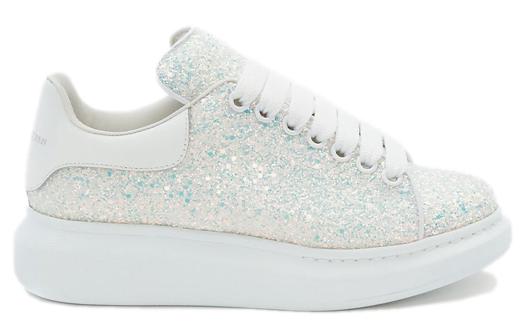 Alexander McQueen Oversized White Ice Glitter (Women's)