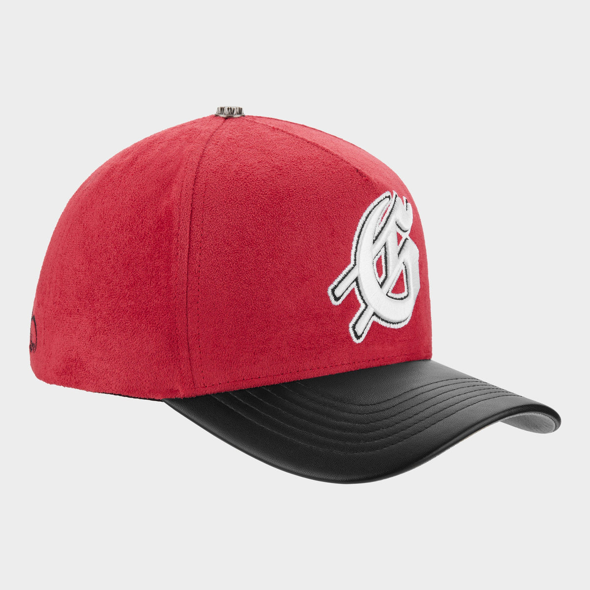 Godspeed Insignia Leather / Suede Hat (Red / Black)
