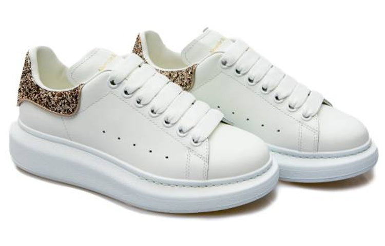 Alexander McQueen Oversized White Rose Glitter (Women's)