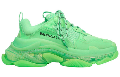 Balenciaga Triple S Soft Neon Green Clear Sole (Women's)