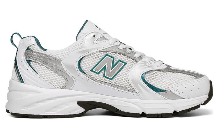 New Balance 530 White Silver Green