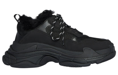 Balenciaga Triple S Fake Fur Black