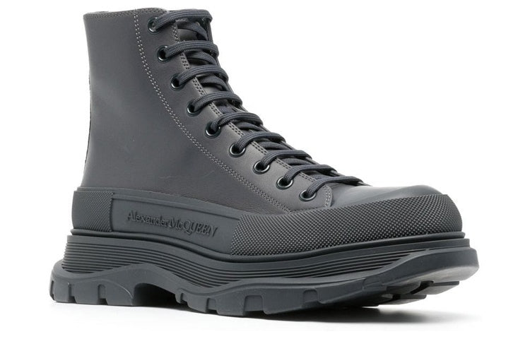 Alexander McQueen Tread Slick Boots Grey